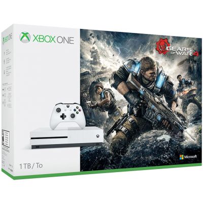 Microsoft Xbox One S 1Tb White + Gears of War 4 (русская версия)