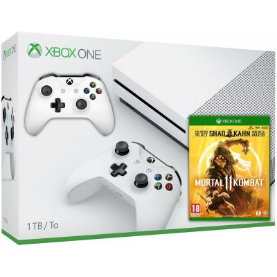 Microsoft Xbox One S 1Tb White + Mortal Kombat 11 (російські субтитри) + дод. Wireless Controller with Bluetooth (White)