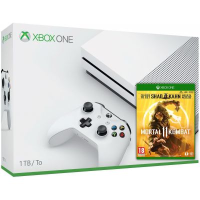 Microsoft Xbox One S 1Tb White + Mortal Kombat 11 (русские субтитры)