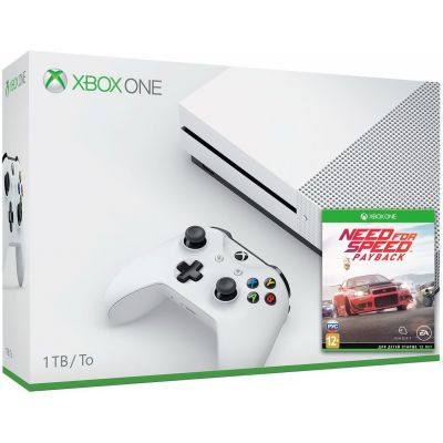 Microsoft Xbox One S 1Tb White + Need for Speed Payback (русская версия)