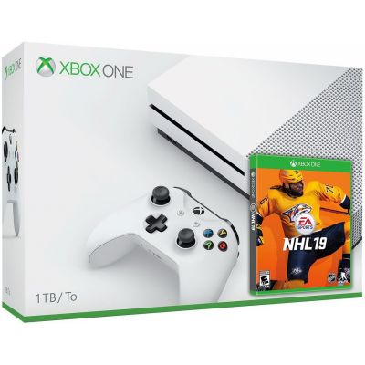 Microsoft Xbox One S 1Tb White + NHL 19 (русская версия)