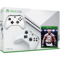 Microsoft Xbox One S 1Tb White + UFC 3 (русская версия) + доп. Wireless Controller with Bluetooth (White)