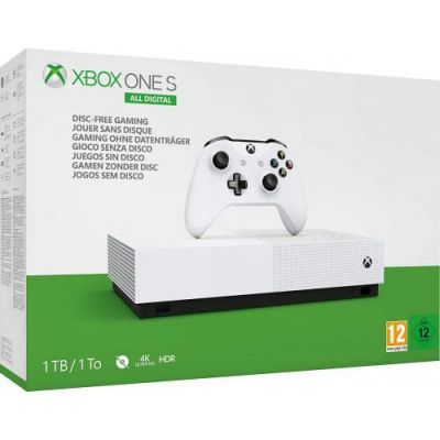 Microsoft Xbox One S 1Tb White All-Digital Edition (Б/У)