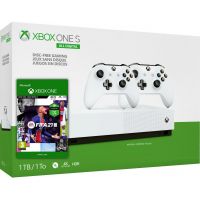 Microsoft Xbox One S 1Tb White All-Digital Edition + FIFA 21 (русская версия) + доп. Wireless Controller with Bluetooth (White)