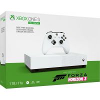 Microsoft Xbox One S 1Tb White All-Digital Edition + Forza Horizon 3 (ваучер на скачивание) (русская версия)