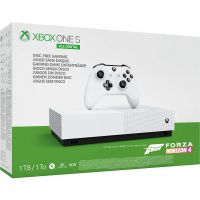 Microsoft Xbox One S 1Tb White All-Digital Edition + Forza Horizon 4 (ваучер на скачивание) (русская версия)