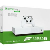 Microsoft Xbox One S 1Tb White All-Digital Edition + Forza Motorsport 7 (ваучер на скачивание) (русская версия)