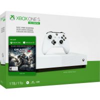 Microsoft Xbox One S 1Tb White All-Digital Edition + Gears of War 4 (ваучер на скачивание) (русская версия)