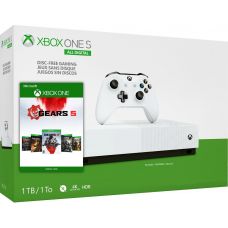 Microsoft Xbox One S 1Tb White All-Digital Edition + Gears of War Bundle (ваучер на скачивание) (русская версия)