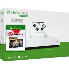 Microsoft Xbox One S 1Tb White All-Digital Edition + Gears 5 + Gears of War 4 (ваучер на скачивание) (русская версия)