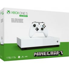 Microsoft Xbox One S 1Tb White All-Digital Edition + Minecraft (ваучер на скачування) (російська версія)