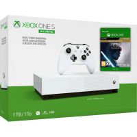 Microsoft Xbox One S 1Tb White All-Digital Edition + Star Wars Jedi: Fallen Order Deluxe Edition (ваучер на скачивание) (русская версия)