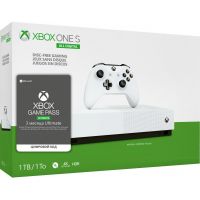 Microsoft Xbox One S 1Tb White All-Digital Edition + Xbox Game Pass Ultimate (3 месяца)