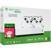 Microsoft Xbox One S 1Tb White All-Digital Edition + Minecraft + Sea of Thieves + Forza Horizon 3 + FIFA 20 + доп. Wireless Controller with Bluetooth (White)