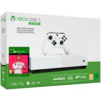 Microsoft Xbox One S 1Tb White All-Digital Edition + Minecraft + Sea of Thieves + Forza Horizon 3 + FIFA 20