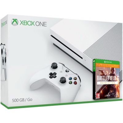 Microsoft Xbox One S 500Gb White + Battlefield 1. Революція (російська версія)