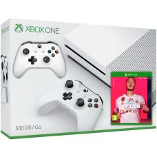 Microsoft Xbox One S 500Gb White + FIFA 20 (русская версия) + доп. Wireless Controller with Bluetooth (White)