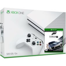 Microsoft Xbox One S 500Gb White + Forza Motorsport 7 (ваучер на скачування) (російська версія)