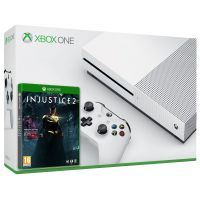 Microsoft Xbox One S 500Gb White + Injustice 2 (русская версия)