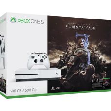 Microsoft Xbox One S 500Gb White + Средиземье: Тени войны (ваучер на скачивание)...