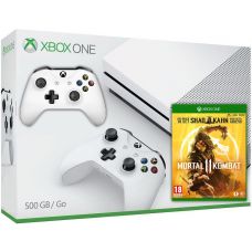 Microsoft Xbox One S 500GB White + Mortal Kombat 11 (російські субтитри) + дод. Wireless Controller with Bluetooth (White)