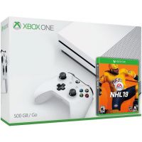 Microsoft Xbox One S 500Gb White + NHL 19 (русская версия)