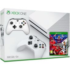 Microsoft Xbox One S 500Gb White + Pro Evolution Soccer 2020 (eFootball) (русская версия) + доп. Wireless Controller with Bluetooth (White)
