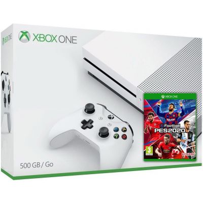 Microsoft Xbox One S 500Gb White + Pro Evolution Soccer 2020 (eFootball) (русская версия)