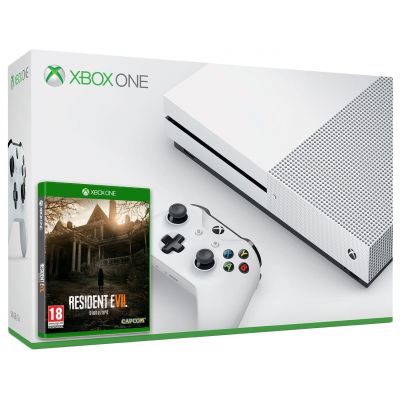 Microsoft Xbox One S 500Gb White + Resident Evil 7: Biohazard (русская версия)