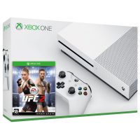 Microsoft Xbox One S 500Gb White + UFC 2 (английская версия)