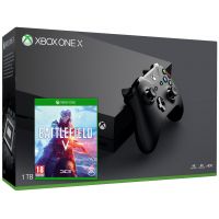 Microsoft Xbox One X 1Tb + Battlefield V (ваучер на скачивание) (русская версия)