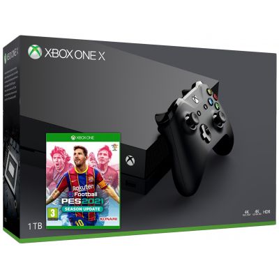 Microsoft Xbox One X 1Tb + eFootball Pro Evolution Soccer 2021 (русская версия)