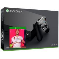 Microsoft Xbox One X 1Tb + FIFA 20 (русская версия)