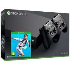 Microsoft Xbox One X 1Tb + FIFA 19 (русская версия) + доп. Wireless Controller with Bluetooth (Black)