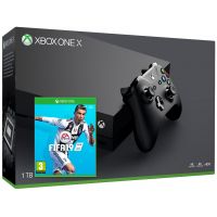 Microsoft Xbox One X 1Tb + FIFA 19 (русская версия)