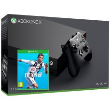 Microsoft Xbox One X 1Tb + FIFA 19 (русская версия)