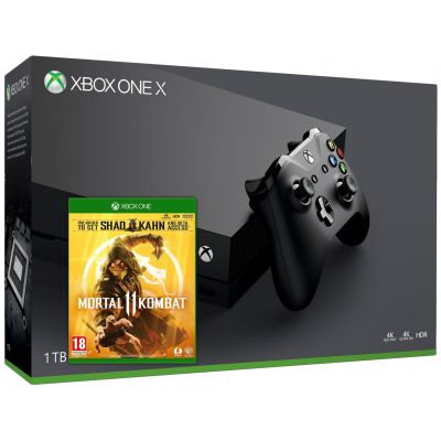 Microsoft Xbox One X 1Tb + Mortal Kombat 11 (русские субтитры)