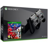 Microsoft Xbox One X 1Tb + Pro Evolution Soccer 2020 (eFootball) (русская версия) + доп. Wireless Controller with Bluetooth (Black)