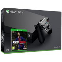 Microsoft Xbox One X 1Tb + PES 2019 (русская версия)