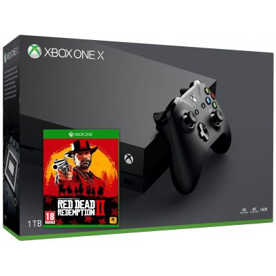 Microsoft Xbox One X 1Tb + Red Dead Redemption 2 (русская версия)