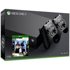 Microsoft Xbox One X 1Tb + UFC 4 (русская версия) + доп. Wireless Controller with Bluetooth (Black)