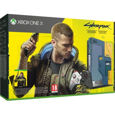 Microsoft Xbox One X 1Tb Cyberpunk 2077 Limited Edition + Гра Cyberpunk 2077 (Б/У)