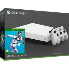 Microsoft Xbox One X 1Tb Robot White Special Edition + FIFA 19 (русская версия) + доп. Wireless Controller with Bluetooth (White)