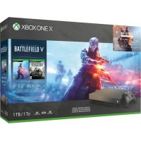 Microsoft Xbox One X 1Tb Gold Rush Special Edition Battlefield V Bundle