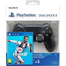 FIFA 19 (русская версия) (PS4) + Sony DualShock 4 Version 2 (black)