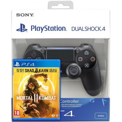 Mortal Kombat 11 (русская версия) (PS4) + Sony DualShock 4 Version 2 (black)