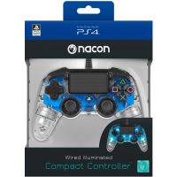 Nacon Wired Compact Controller PS4 (Crystal Blue)