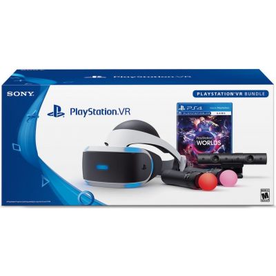 PlayStation VR + Камера + PlayStation Move + Игра VR Worlds