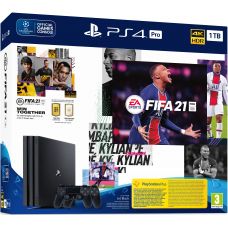 Sony Playstation 4 PRO 1Tb + FIFA 21 (російська версія) + DualShock 4 (Version 2) (black)