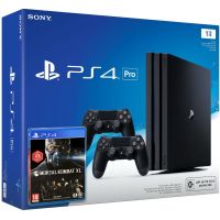 Sony Playstation 4 PRO 1Tb + Mortal Kombat XL (русская версия) + DualShock 4 (Version 2) (black)